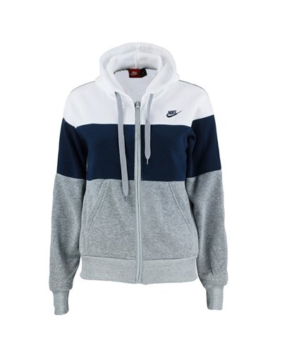 Nike Womens Essential Tech Color Block  Full-Zip Fleece Hoodie & Pants Set