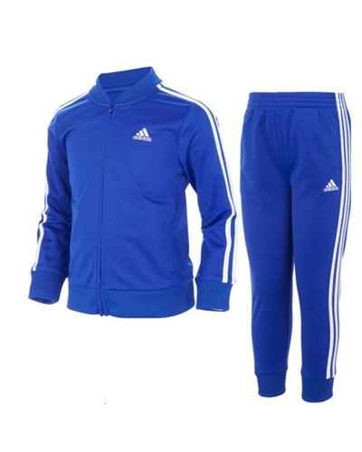 Adidas 3-Stripe Tricoat Track Set Jacket & Pants Royal
