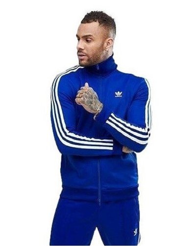 Adidas 3-Stripe Tricoat Track Set Jacket & Pants Royal