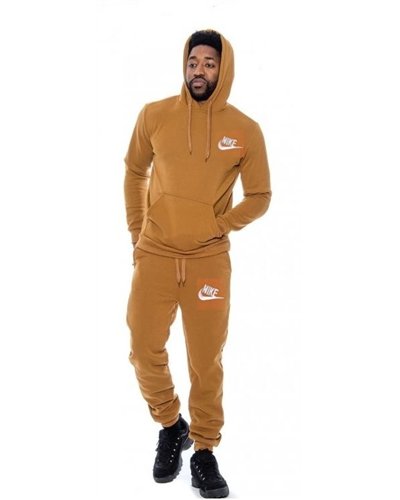 Nike Sportswear Club Fleece Men's Pullover Hoodie Hoodie & Pants Set Timber
