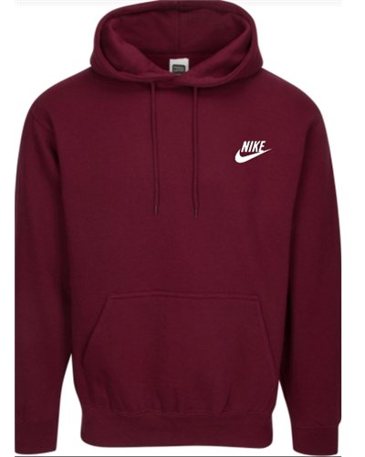 Nike Sportswear Club Fleece Men's Pullover Hoodie Hoodie & Pants Set Burgundy