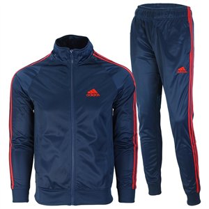 Adidas 3-Stripe Tricoat Track Set Jacket & Pants Royal