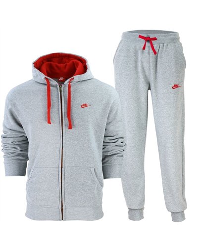 Nike Sportswear Club Fleece Zip Hoodie & Pants Set Black