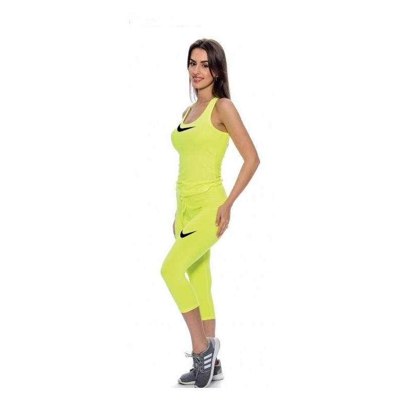 Nike dri fit Capri leggings &Tanktop Set Yellow