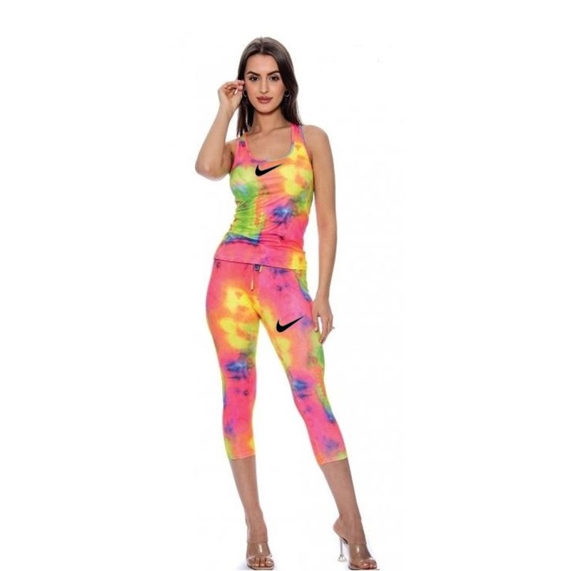 Nike dri fit Capri leggings &Tank top Set Fuchsia Pink