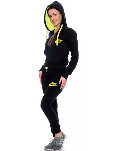 Nike Womens Essential Full-Zip Fleece Hoodie & Pants Set