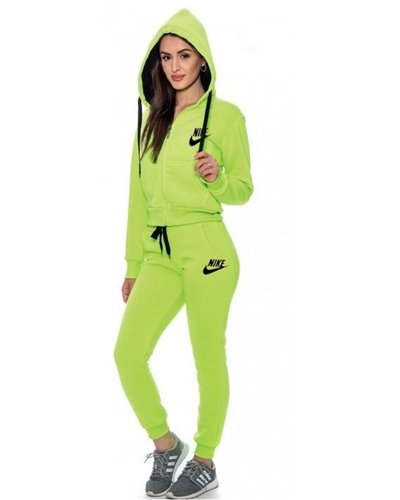 Nike Womens Essential Full-Zip Fleece Hoodie & Pants Set
