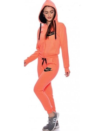Nike Womens Essential Full-Zip Fleece Hoodie & Pants Set