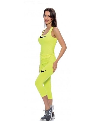 Nike dri fit Capri leggings &Tanktop Set Yellow