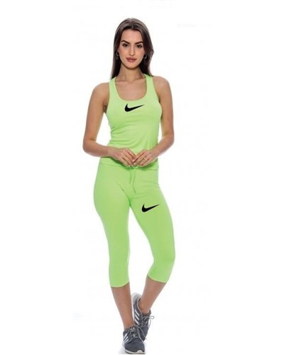 Nike dri fit Capri leggings &Tank top Set Orange