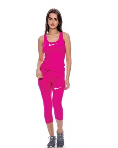 Nike dri fit Capri leggings &Tank top Set Fuchsia Pink