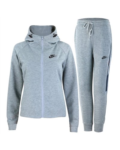 Nike Sportswear Tech Fleece Hoodie &Pants  2 Pc Set Gray