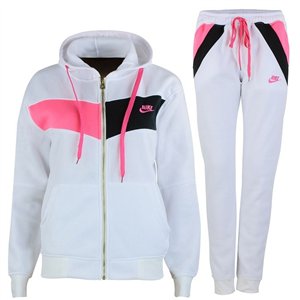 Nike Women's Essential Color Block Full-Zip Fleece Hoodie & Pants Set