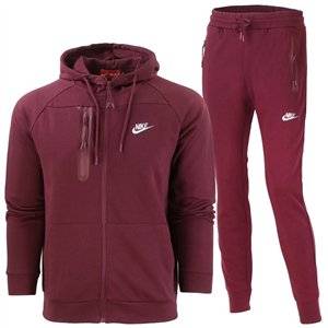 Nike Sportswear Tech Pack Men's Knit Track Suite Burgundy