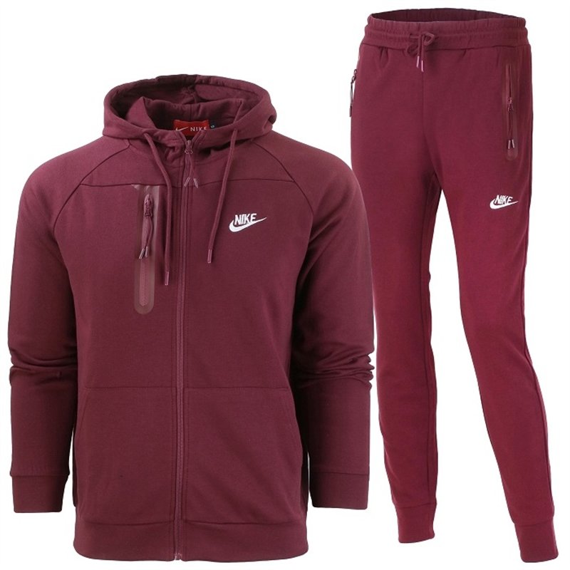 Nike Sportswear Tech Pack Men's Knit Track Suite Burgundy