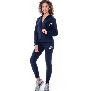 Nike Sportswear Club Fleece Women's Full Zip Hoodie & Pants Set Navy
