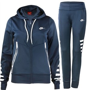 Nike Women's Sportswear Tech Fleece Hoodie & Pants 2 Pc Set Navy