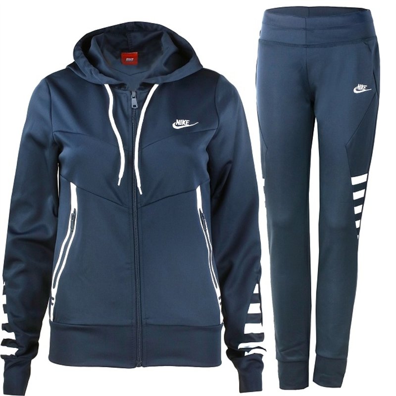 Nike Women's Sportswear Tech Fleece Hoodie & Pants 2 Pc Set Navy