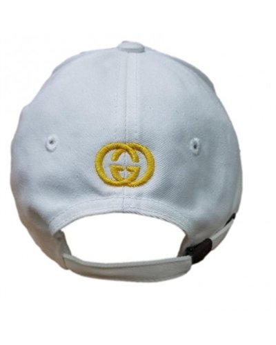 Gucci White GG with Logo Baseball Cap