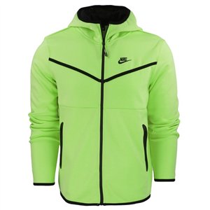 Nike Tech Fleece Full-Zip Hoodie & Pants 2 Pc Set Neon Lime Green/Black