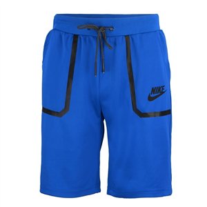 Nike Men's Tech Short-Sleeve Full Zip Hoodie & Short Set Royal t