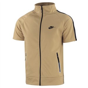 Nike Men's Tech Short-Sleeve Full Zip Hoodie & Short Set White