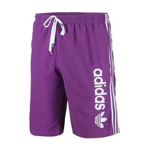 Adidas Men's 3-Stripes  Fleece Shorts & Tee Shirt Set