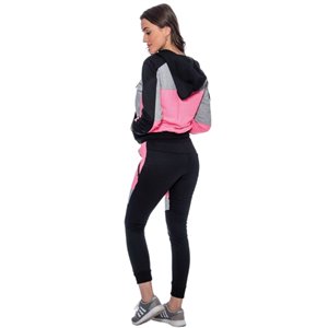 Nike Womens Essential Colorblock Full-Zip Fleece Hoodie & Pants Set