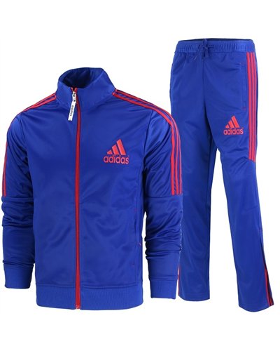 Adidas 3-Stripe Tricoat Track Set Jacket & Pants White