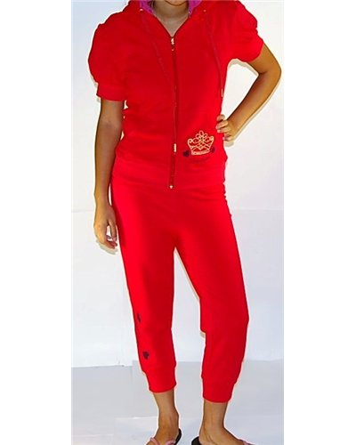 Juicy Couture Crown Capri Set Red