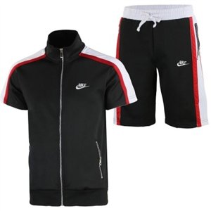 Nike Sportswear Jacket & Short Set 2 Pc Set Black