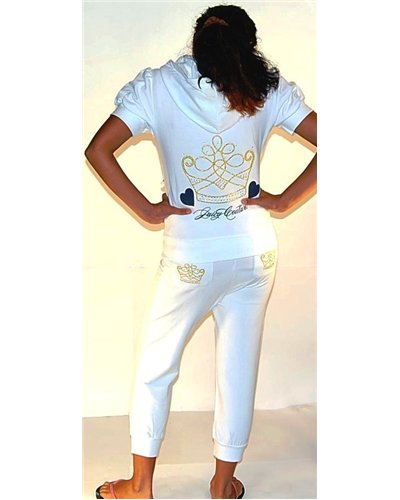 Juicy Couture Crown Capri Set White