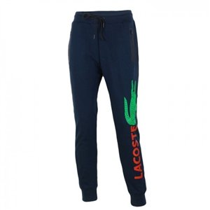 Lacoste Men’s Cotton Fleece Pullover Hoodie & Pants Set Navy