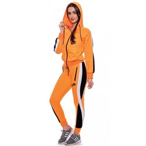Nike Womens Essential Colorblock Full-Zip Fleece Hoodie & Pants Set