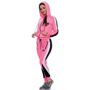 Nike Womens Essential Colorblock Full-Zip Fleece Hoodie & Pants Set