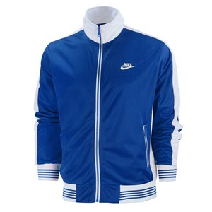 Nike Sportswear  Men's Knit Track Suite 2 Pc Set Royal/White