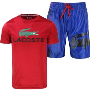Lacoste Men's Sport Dri-Fit Shorts & T Shirt 2 Pc Set