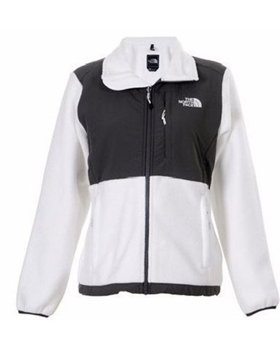 The North Face Women's Denali  Fleece Jacket White/Black