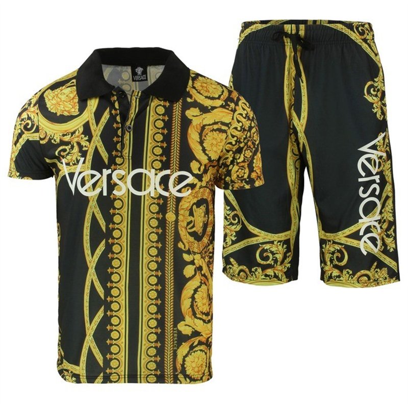 Versace Men's Polo Shirt & Short Set
