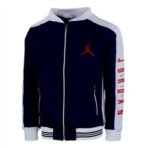 Nike Jordan Men's Cotton Zip Jacket & Pants Set Black/White