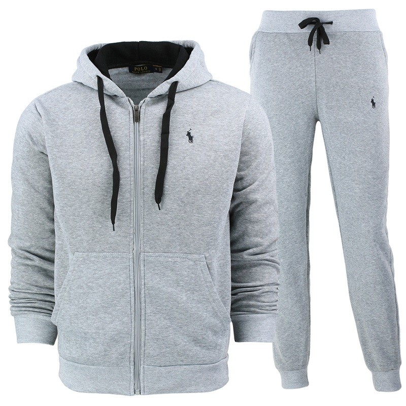 Polo Colorblock Fleece Zip Hoodie & Pants Set
