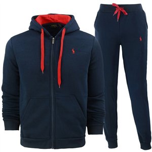 Polo Colorblock Fleece Zip Hoodie & Pants Set