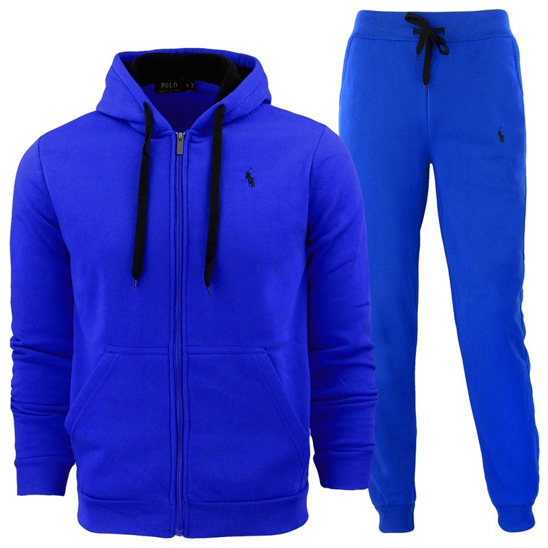 Polo Colorblock Fleece Zip Hoodie & Pants Set