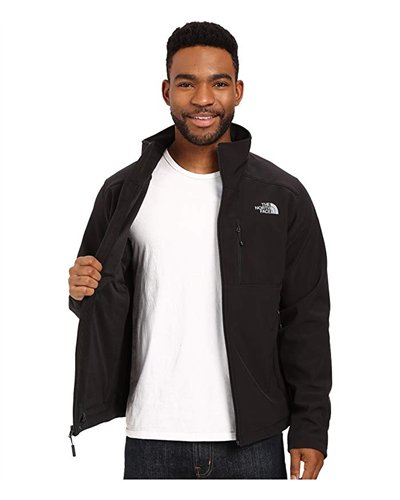 The North Face Men's Apex Bionic Jacket Black.Blue Logo