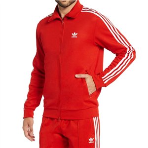 Adidas 3-Stripe Tricoat Track Set Jacket & Pants Red