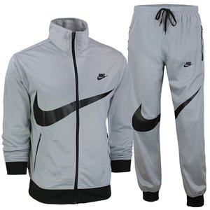 Nike Sportswear Swoosh 2 Piece Tracksuit Gray