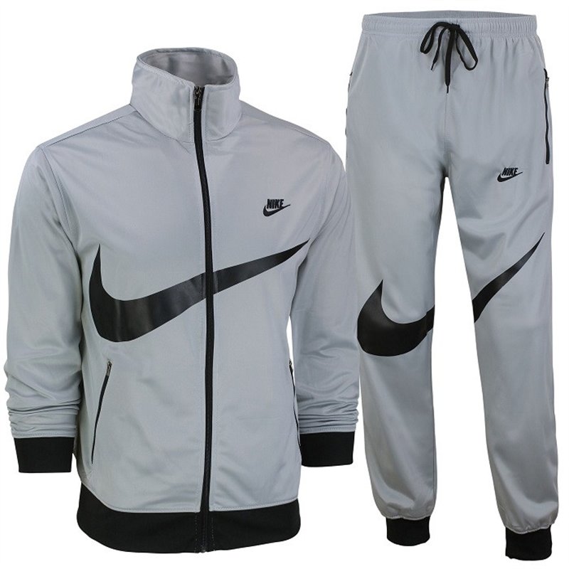 Nike Sportswear Swoosh 2 Piece Tracksuit Gray