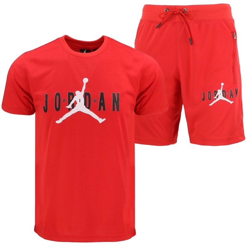 Jordan Air Men's Crewneck  Top & Short Set