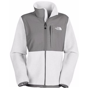 The North Face Women's Denali Fleece Jacket White /Gray