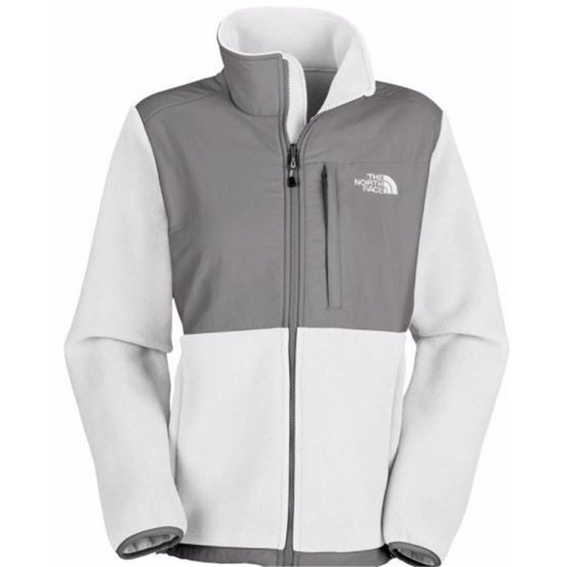 The North Face Women's Denali Fleece Jacket White /Gray